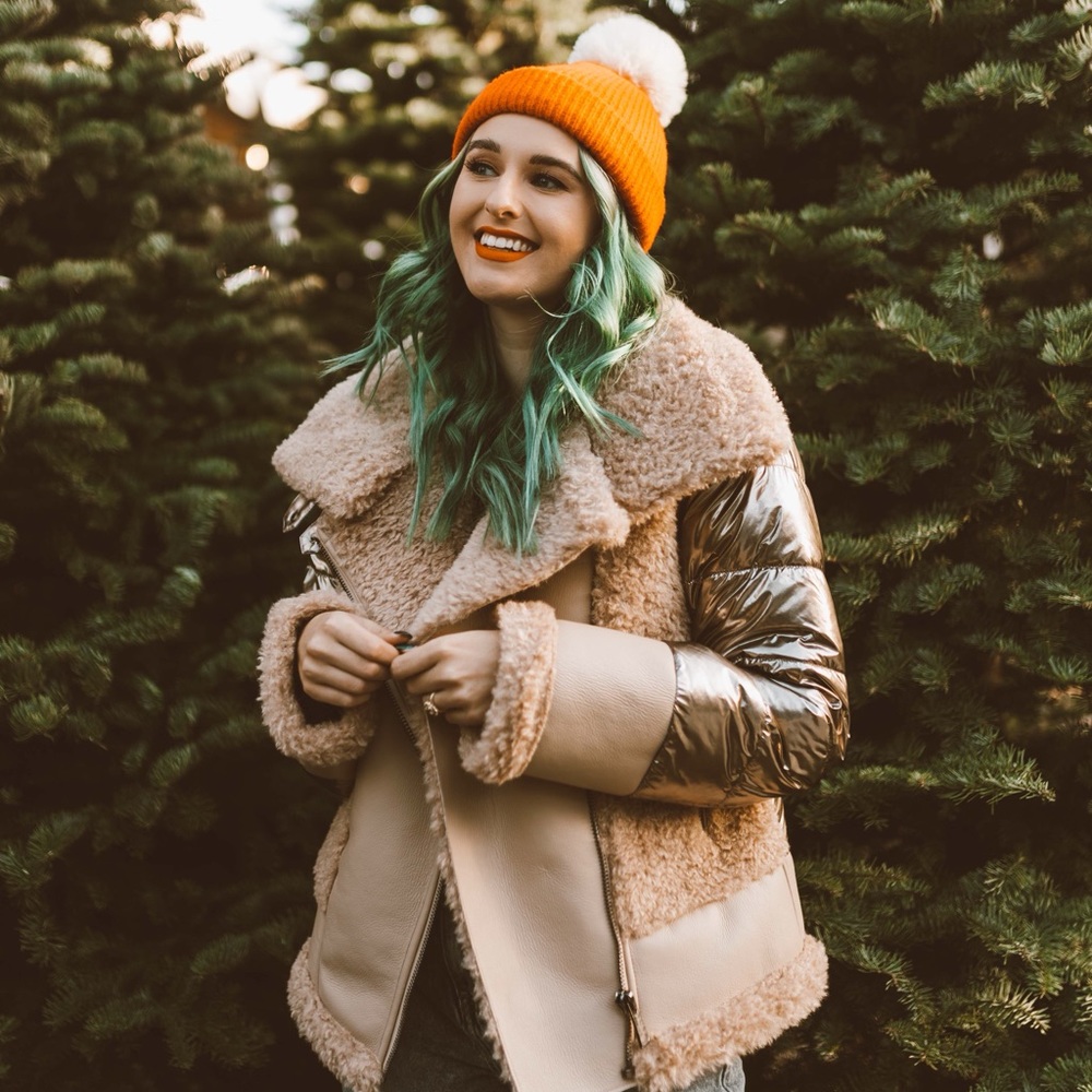 GUESS Hela Jacket Coat Sherpa NWT